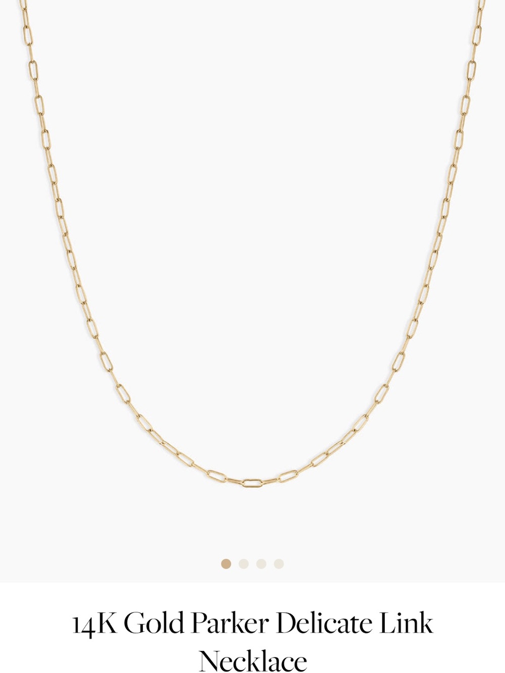 Gorjana 14k gold Parker Delicate link Necklace